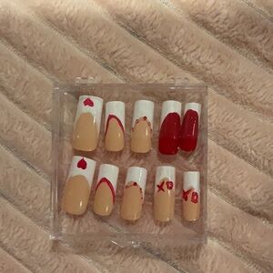 Valentines Press On Nails
